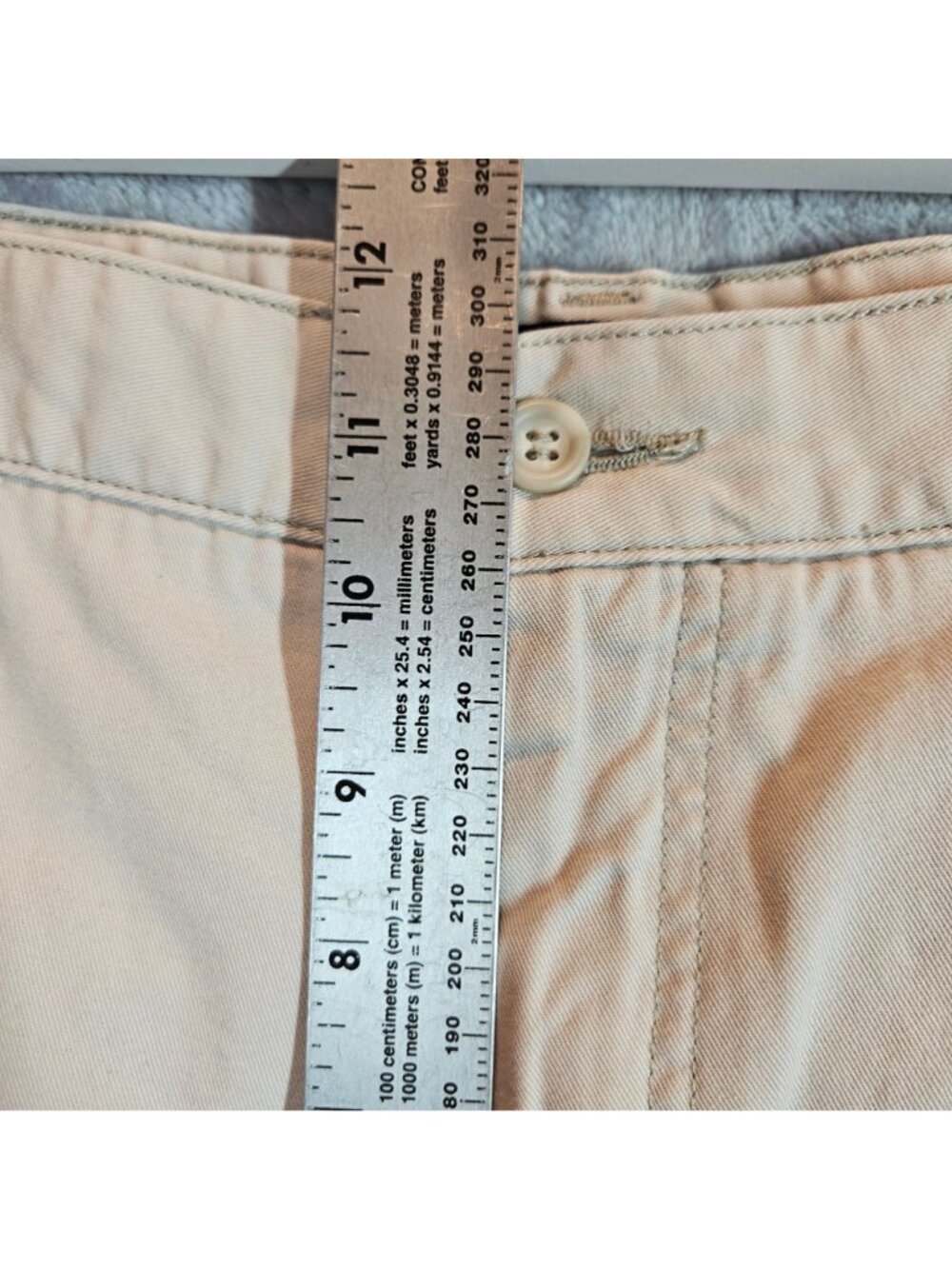 Dockers Mens Beige Cargo Shorts Flat Front Relaxed Fit Size 34 100% Cotton - Picture 4 of 13